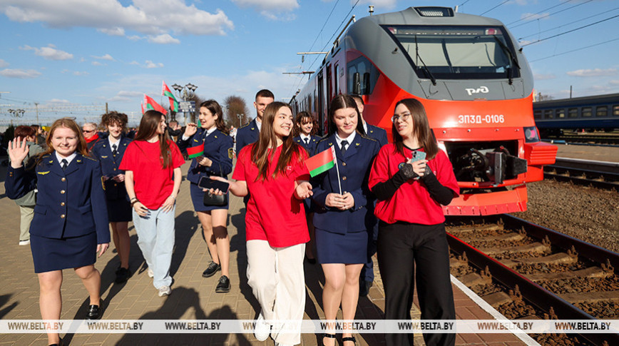 У Оршы сустрэлі першы бесперасадачны поезд са Смаленска