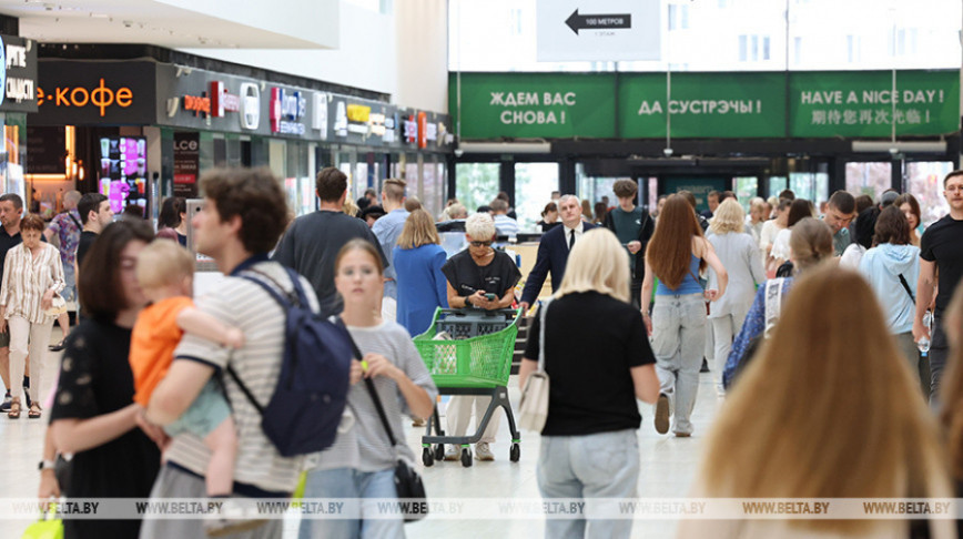 Рознічны тавараабарот у Беларусі ў студзені-ліпені вырас на 8,6 працэнта